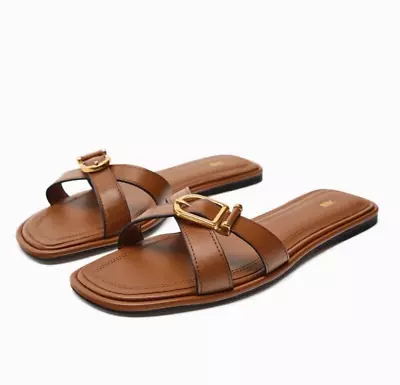 Zara Buckle Sandal • $38