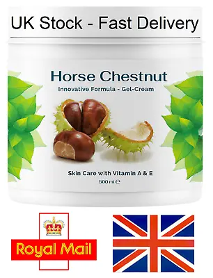 Spider Veins Cream Varicose Veins Cream Tired Aching Legs- Horse Chestnut 500 Ml • £14.99