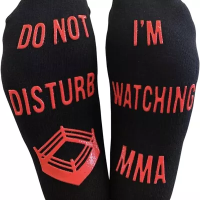 Bring Me Socks Black Do Not Disturb Watching MMA Ankle Socks Adults Size OS New • $10
