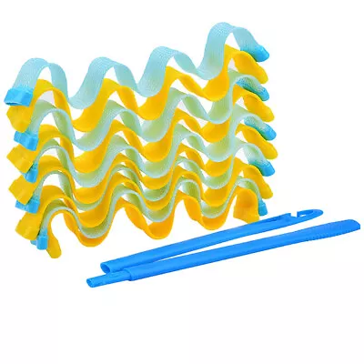 £5.99 • Buy 12x Magic Hair Curlers Spiral Rollers DIY Curling Styling Tools Set No Heat Wave