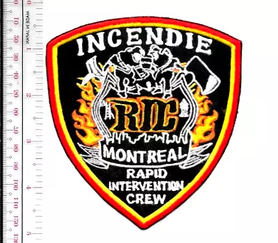 Montreal Fire Department Rapid Intervention Crew RIC Instructor Service D'Incend • $10.99