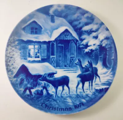 Christmas 1971 Plate By Kaiser West Germany Silent Night  2nd Issue 7.625  • $13.95