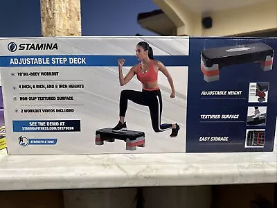 Stamina 3-level Aerobic Step Deck Adjustable To 4 6 8  • $5