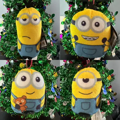 Minions Mini Plush Set  Bob Otto Kevin Stuart  Despicable Me Christmas Ornaments • $12