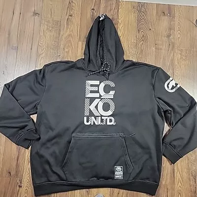 Ecko Unltd Hoodie Men's 4XL Black Rhino Logo Pullover Long Sleeve Read* • $24.75