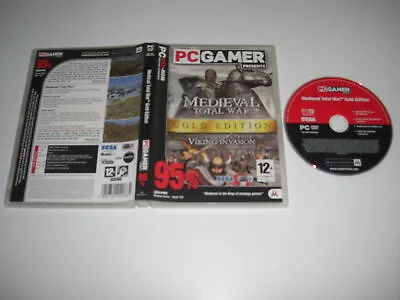 MEDIEVAL TOTAL WAR 1 GOLD EDITION Pc MTW Inc Viking Invasion Add-On Expansion • £3.75