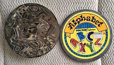 Fox Run~ Alphabet Metal Cookie/confectionery Cutters ~ 26 Letters Complete ~ Vgc • £5.49