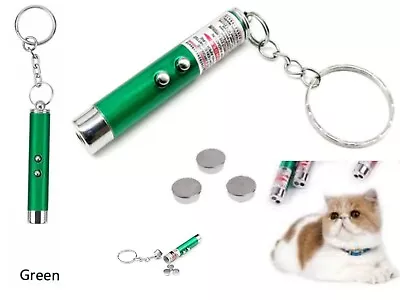 LASER TEASER PEN CAT KITTEN Fun Exercise Play Toy Mouse Projecting Pointer Flash • £3.24