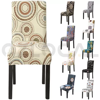 1-12PCS Dining Chair Covers Spandex Cover Stretch Washable Wedding Banquet Party • $6.99