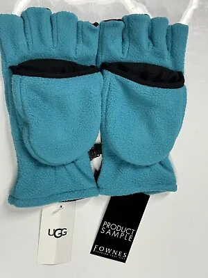 UGG Blue Tidal  Fleece Flip  Convertible Mitten Fingerless Glove Mens L/XL NEW • $39.99