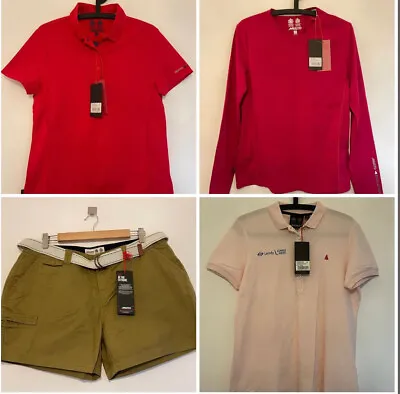 Musto Women Pack:2x Shorts + 1x Long Sleeve T-shirt +3x Polo T-Shirts-Size:UK 14 • £90.23