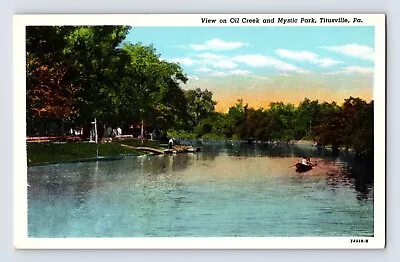Postcard Pennsylvania Titusville PA Oil Creek Mystic Park 1930s Unposted • $4