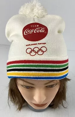 Team Coca-Cola Coke Olympic Worldwide Partner Beanie Hat White • £13.75