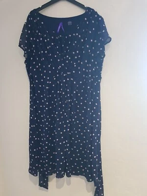 £10 • Buy Beautiful Seraphine Maternity Polka Dot Formal Light Dress Blue Spot Size 18