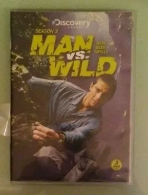 Discovery Channel  MAN VS WILD  Season Three 3 Third    DVD   Genuine Region 1 • $13.68