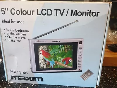 MAXIM - 7  Colour LCD TV/Monitor (MX11-48) BOXED  WITH REMOTE • £35