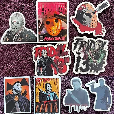 Friday The 13th & Micheal Myers Halloween Vinyl Stickers Decor Decal Lot Of 9 • $9