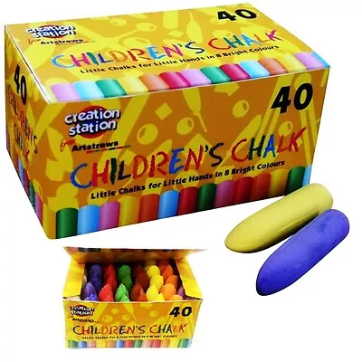 Children’s Chalks Chunky Chalks Coloured • £7.95