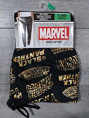 Marvel Comics Pajamas Mens X-Large 40-42 Gold Foil Lounge Pant PJ Bottoms • $14.88