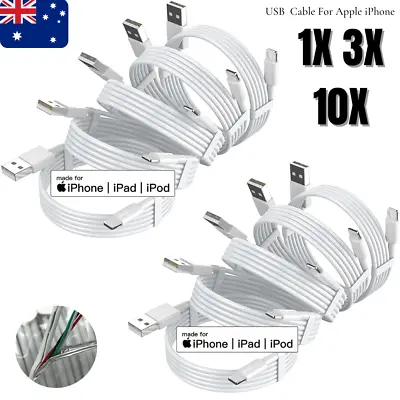 1-10Pack USB Charger Cable 1M 2M For IPhone 13 12 11 XR 8 7 6 5s Charging Cord • $11.28