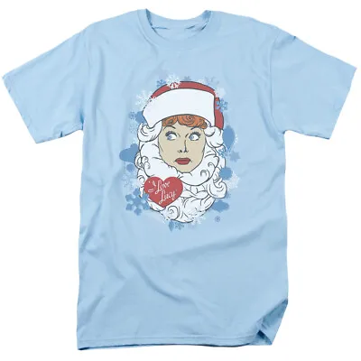 I Love Lucy Beard Flakes Logo T Shirt Lucy Mens Licensed Classic TV Light Blue • $17.49