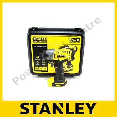 Stanley Fatmax SFMCF800N V20 18V Li-Ion Cordless Impact Driver Body Only In Case • £39.99