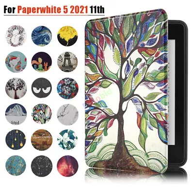 Leather Case Cover For Amazon All New Waterproof Kindle Paperwhite 11th Gen 6.8  • $12.74