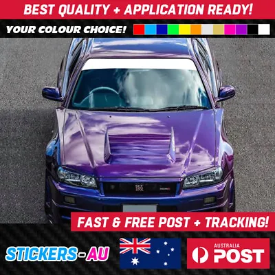 Windshield Sun Strip Blank Banner - Windscreen Sticker Decal Euro 4x4 Jdm • $32.95