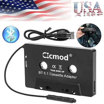 1-5Pcs Bluetooth 5.1 Audio Music Cassette Adapter For Iphone Android IPod MP3 • $30.99