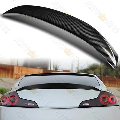 For 2003-2007 Infiniti G35 2dr Coupe Stp Style Carbon Fiber Trunk Spoiler Wing • $145.24