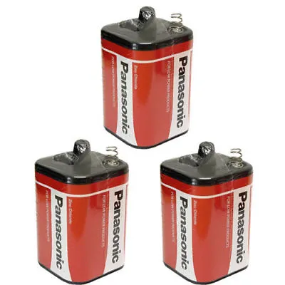 3x Panasonic 4R25R 6v PJ996 Torch Lantern Battery -6 Volt 908 996 430 Batteries • £14.25