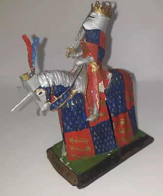 Vintage Miniature Metal Knight On Horse Richard I As Is $9.99 • $9.99