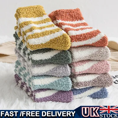 £7.97 • Buy 1-6 Pairs Women Winter Warm Soft Fluffy Bed Socks Lounge Slipper Fleece Socks