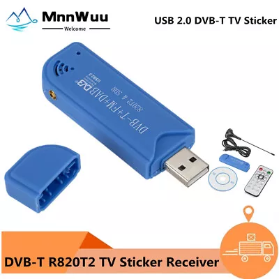 820T2 FC0012 USB2.0 TV Stick DVB-T + DAB + FM RTL2832U SDR Tuner Receiver For TV • $19.99