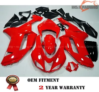 Red Fairing Kit For Kawasaki Ninja ZX6R 2007-2008 636 ZX600P 07 08 ABS Injection • $488.95