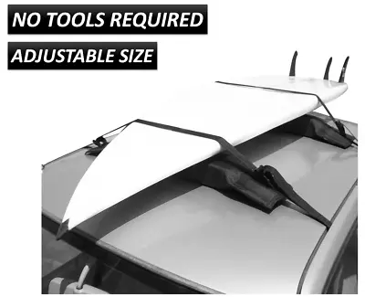 Padded Soft Roof Rack Bars Odyssey Universal Car Kayak Surfboard Luggage Carrier • £25.95