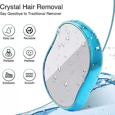 Women Men Painless Physical Hair Removal Epilators Crystal Hair Eraser Exfoliate • $12.49