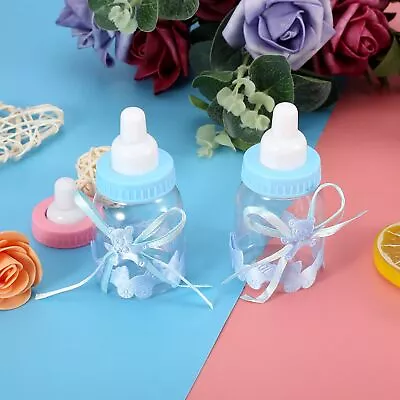 (Blue)24Pcs Fillable Bottles Sweet Candy Box Gift For Baby Shower Party MA • £12.59