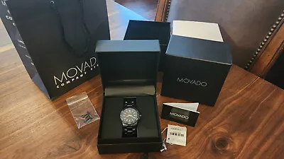 Mint Movado Series 800 Black Mens Watch • $575