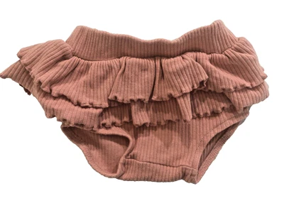 Baby Infant Girls Size 0 - 6-12 Months -  Pink Frilly Nappy Cover - Cotton - New • $6.97