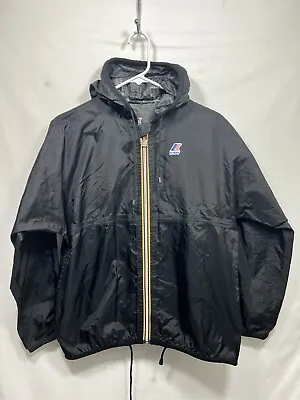K Way Rain Jacket Windbreaker Jacket Size M Folds Into Pocket Pouch • $35