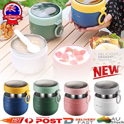 Lunch Box Thermos Food Flask Stainless Steel Insulated Soup Jar Container Kid JQ • $15.78