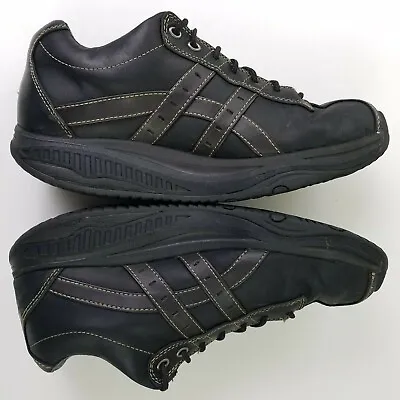 Skechers Shape Ups Men's Black All Leather Shoes 66504 Size 10.5 M  • $74.99