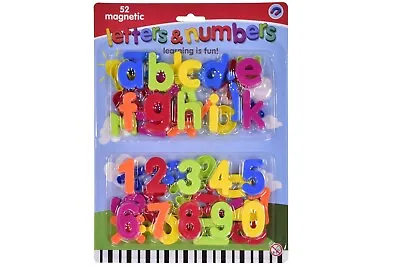 52pc Magnetic Letters & Numbers Alphabet Learning Fridge Magnets 4cm • £3.75
