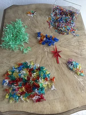 $20.50 • Buy 1,175 Vintage Light Pegs Ceramic Christmas Tree Replacements Star Doves Tulips