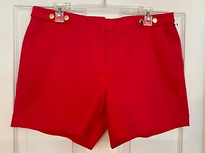 Vince Camuto Coral Cotton/spandex/stretch Blend Shorts Size 10 NWOT • $19.99