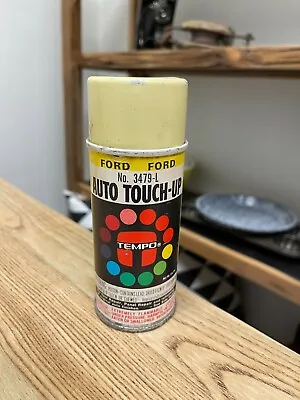 Vintage Tempo Spray Paint Ford 3479-L Auto Touch-Up Tampico Yellow Used Mini Can • $14.99