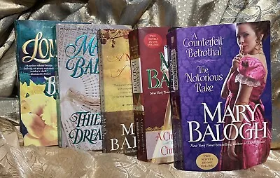 Historical Romance Regency Era Collection Of Books By Mary Balogh Lot Of 5 Books • $15