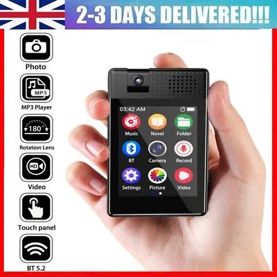 MP3 Player Bluetooth 5.3 Full Touch Screen With Take A Picture And Videotape • £34.48