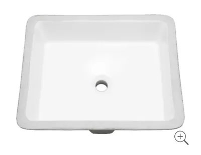 PROFLO PF1713UWH White 19-1/2” Undermount Bathroom Sink With Overflow • $55